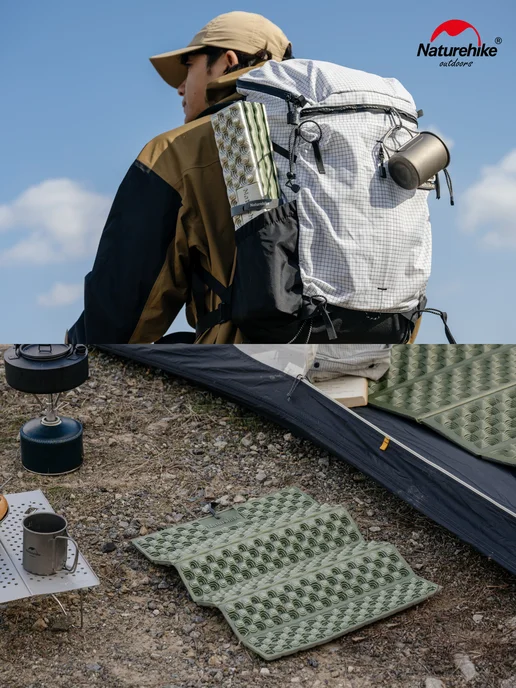 Naturehike Подушка CNK2650WS011 Troues Egg Nest складная зеленый, зеленый, фото 4