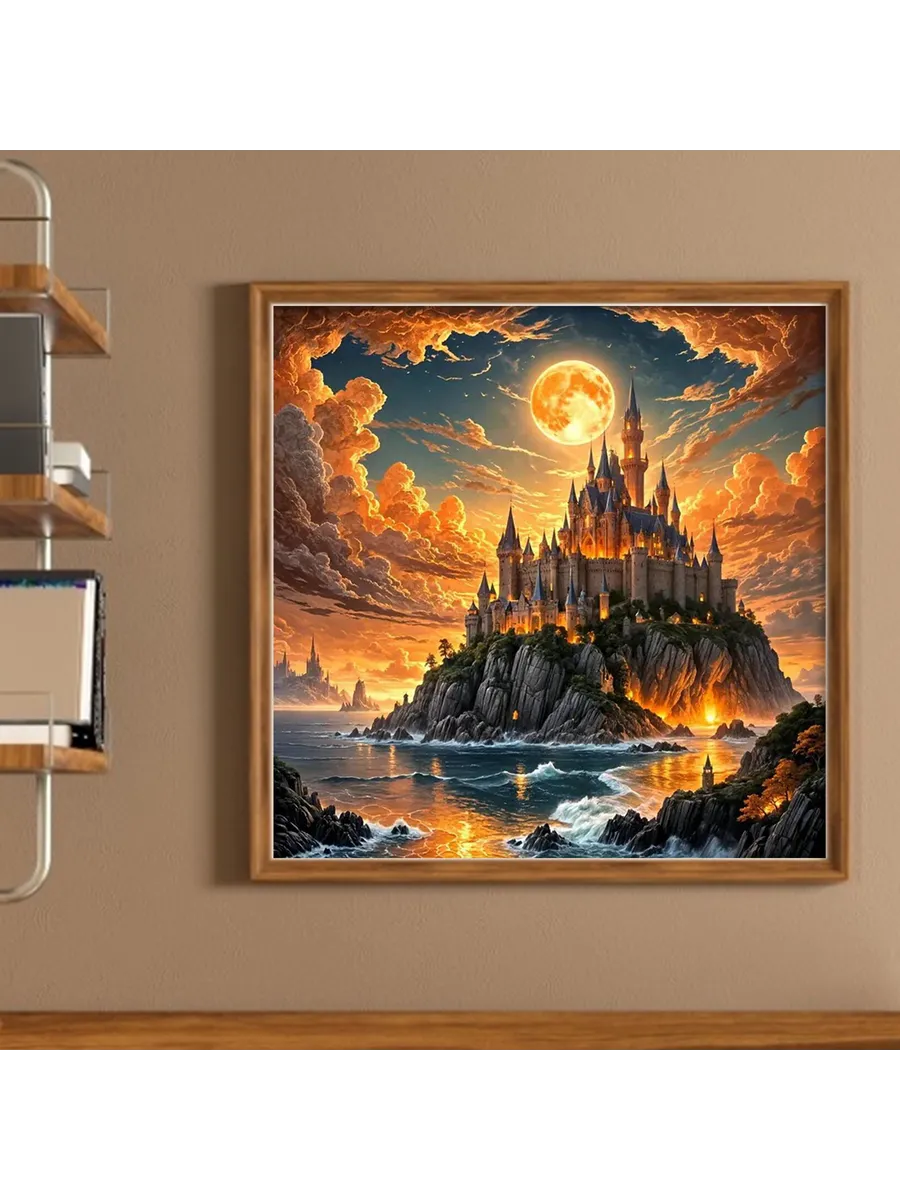 Castle набор для вышивки крестом 14CT, 40x40см для дома