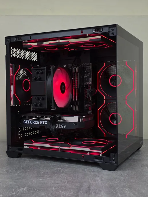 Techno РС Игровой компьютер Триумф Ryzen 5 7500F RTX 5060, черный, фото 7