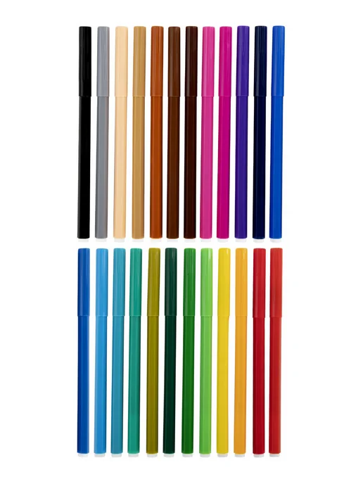 CENTROPEN Фломастеры для рисования смываемые, набор 18 цветов, 24 цв., фото 2