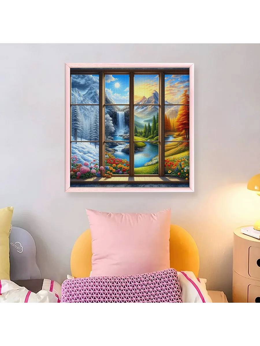 Набор для вышивки Four Seasons Castle 14CT, 40x40см