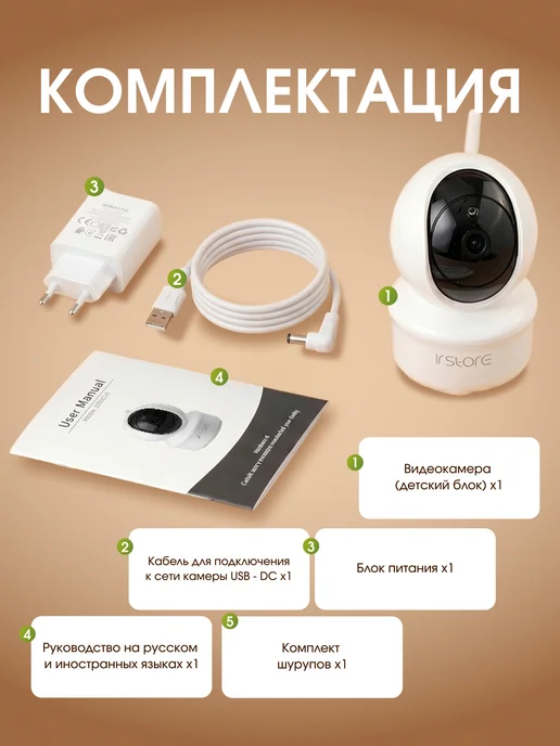 IR.Store Дополнительная камера для видеоняни, белый, фото 8