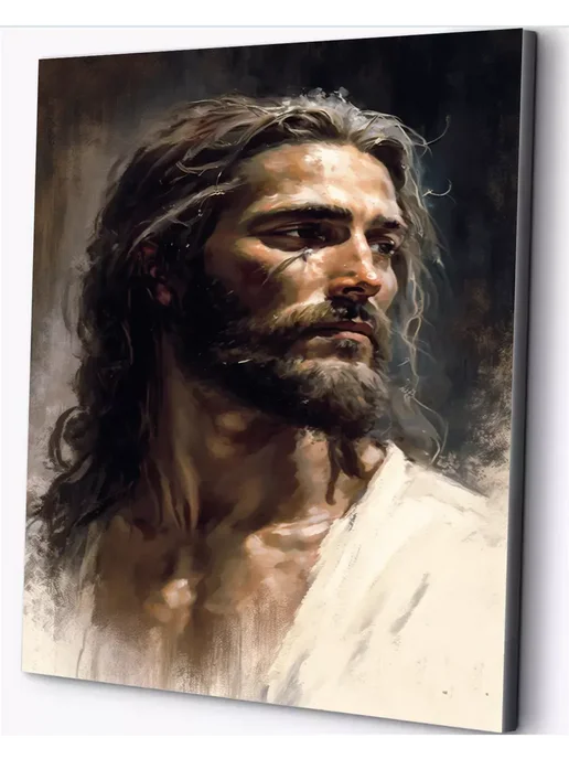 000 Art Hobby Home Картина по номерам Портрет Иисуса Христа 40х50 см, 40x50 см