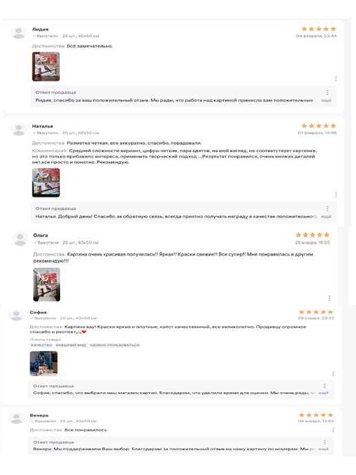 000 Art Hobby Home Картина по номерам 40х50 Снегирь, 40x50, фото 4