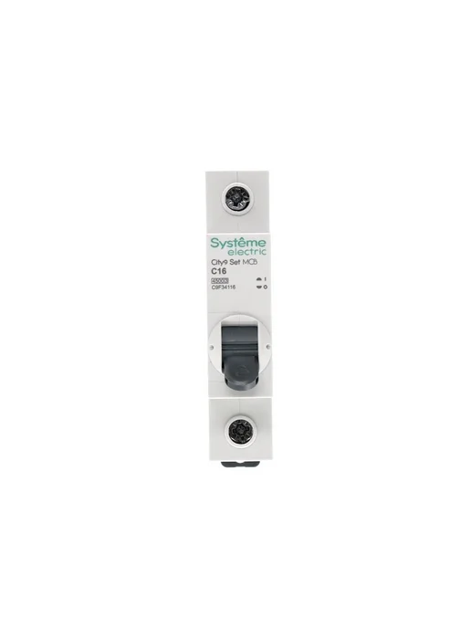 Systeme Electric City9 Set Автоматический выключатель (АВ) С 10А 1P 4.5kA, вариант, фото 3