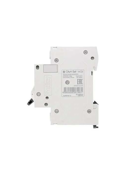 Systeme Electric City9 Set Автоматический выключатель (АВ) С 10А 1P 4.5kA, вариант, фото 5