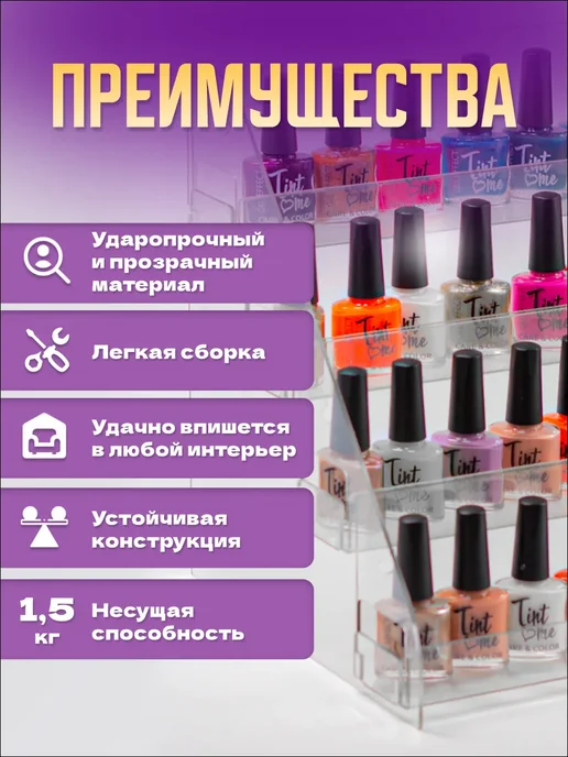 Оргстекло Витрина-горка 4 ступени настольная, 2 шт, фото 2