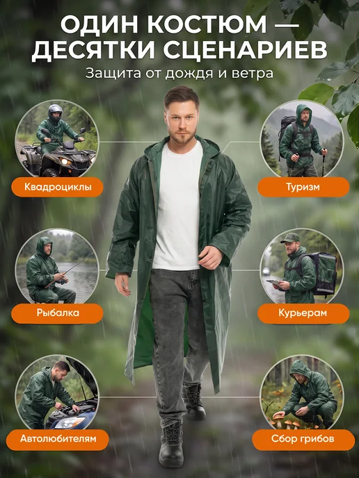 JOKER Костюм влагозащитный арт. JS-01, зеленый, фото 2