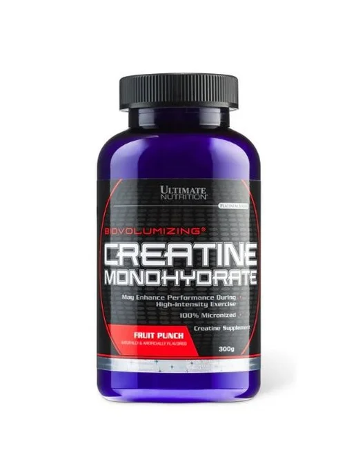 Ultimate Nutrition Creatine Monohydrate Flavored (300 гр) Фруктовый Пунш, 300 г, фото 2
