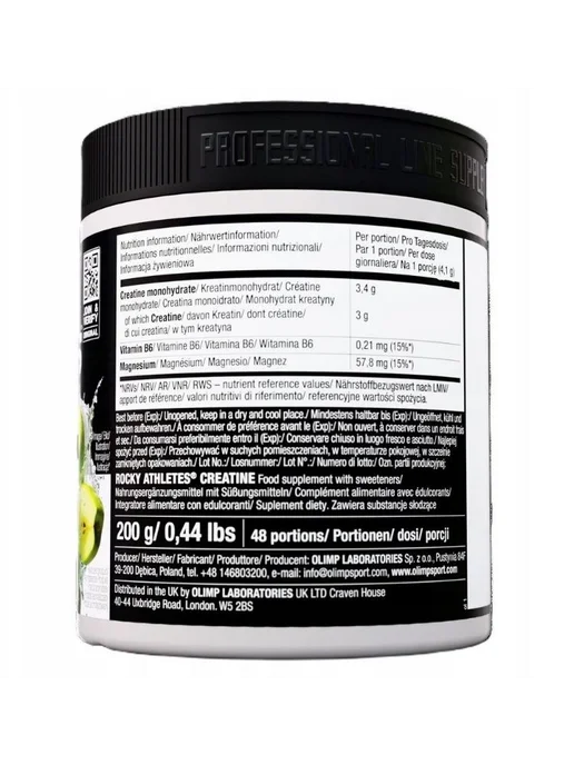Olimp Sport Nutrition Rocky Athletes Creatine Olimp (200 гр) Лимон, 200 г, фото 2