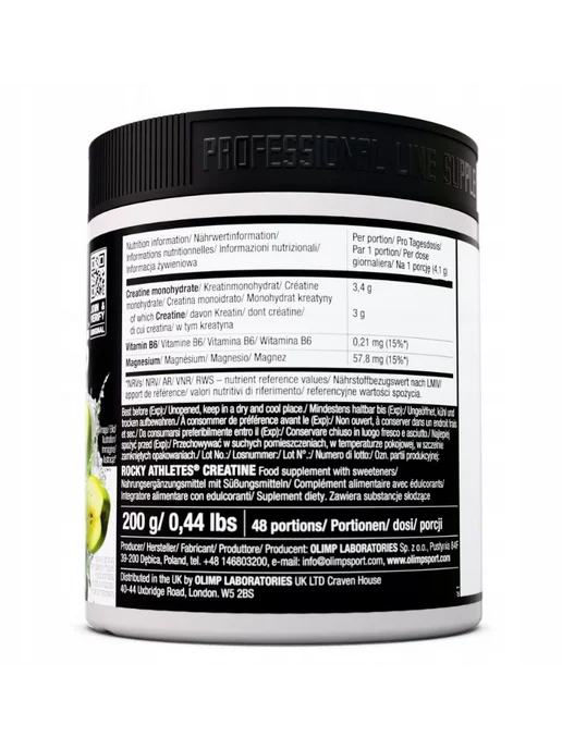 Olimp Sport Nutrition Rocky Athletes Creatine Olimp (200 гр) Яблоко, 200 г, фото 2