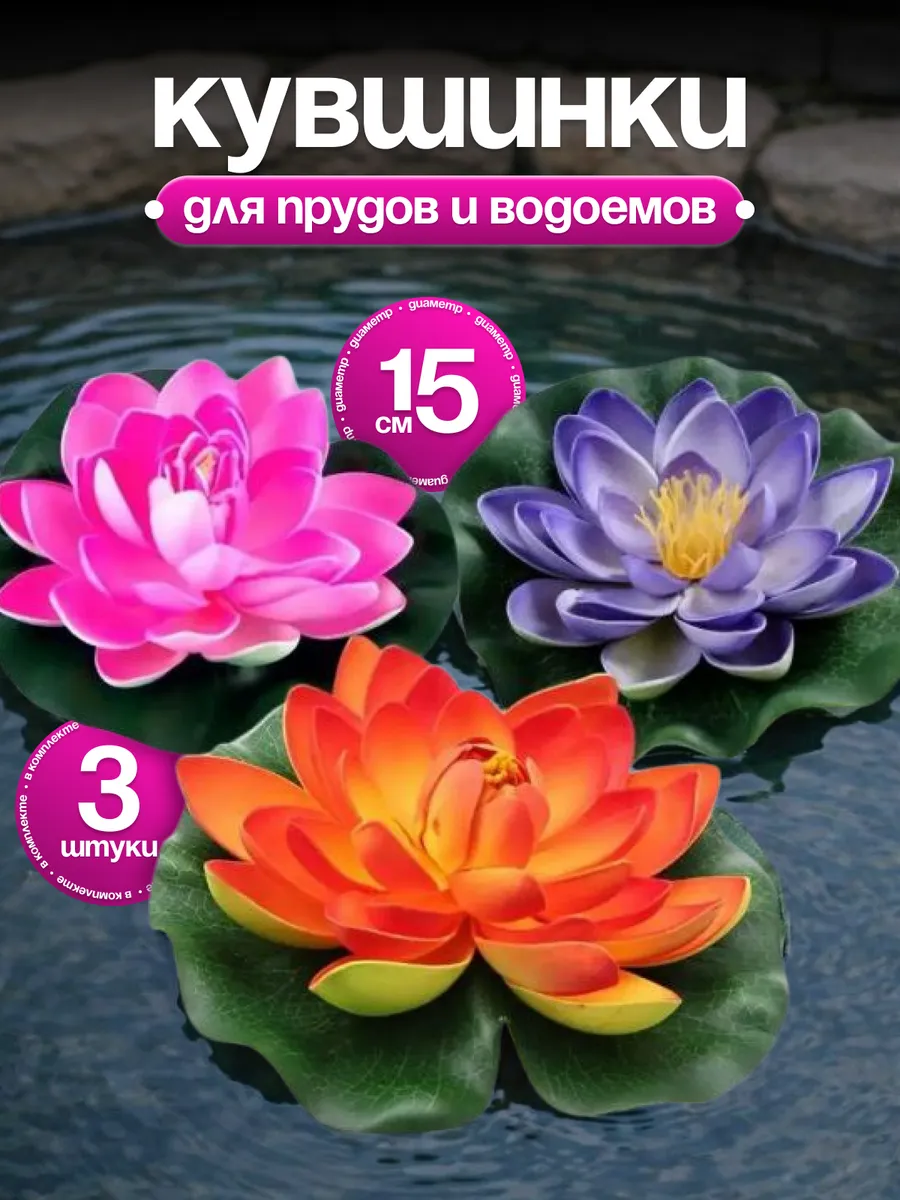 Кувшинка садовая декоративная в пруд для водоема набор