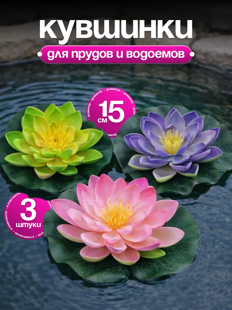 Кувшинка садовая декоративная в пруд для водоема набор