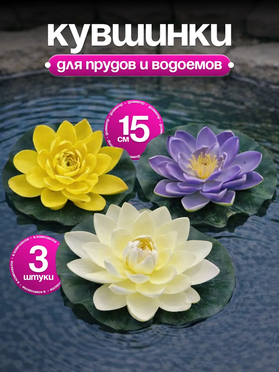 Кувшинка садовая декоративная в пруд для водоема набор