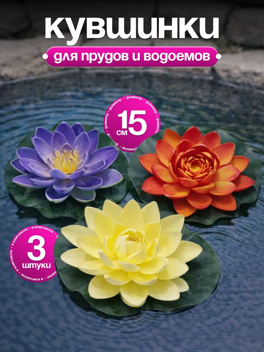 Кувшинка садовая декоративная в пруд для водоема набор