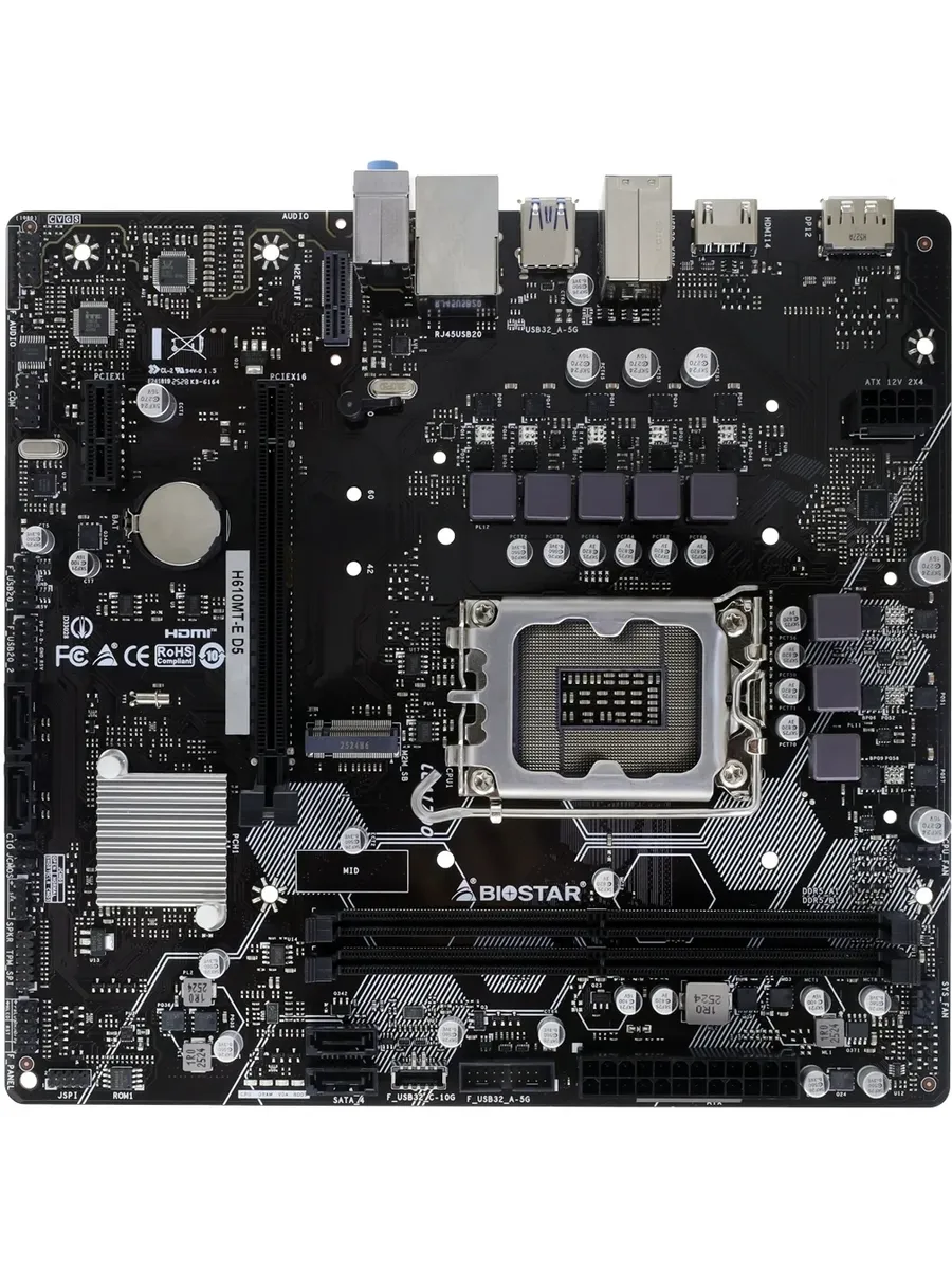 Biostar Материнская плата H610MT-E D5