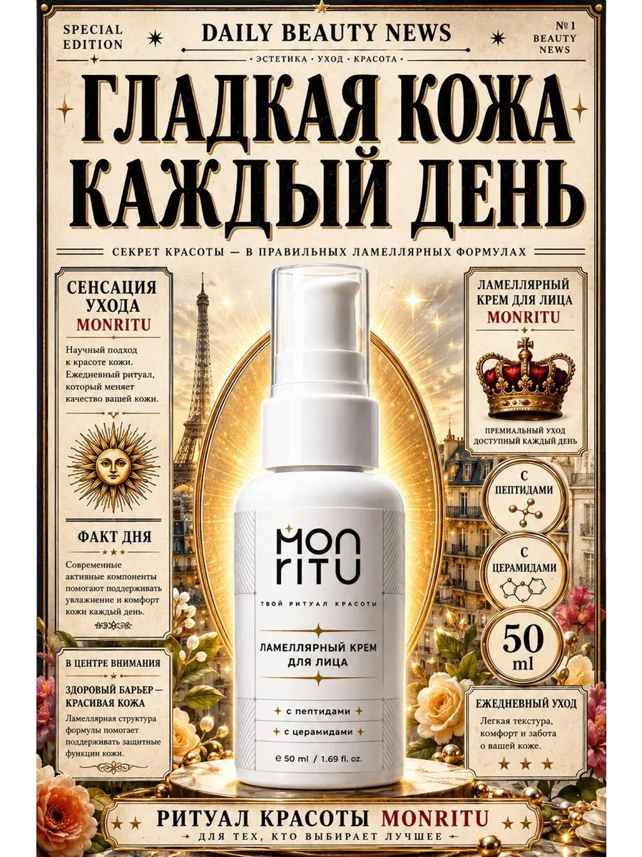 Крем для лица Ламеллярный с Пептидами