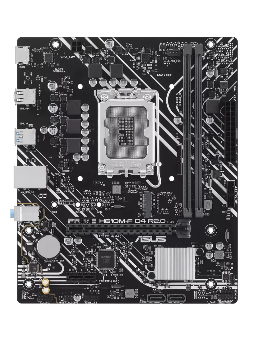 Материнская плата PRIME H610M-F D4 R2.0, LGA1700 Asus 895371925 купить в интернет‑магазине Wildberries