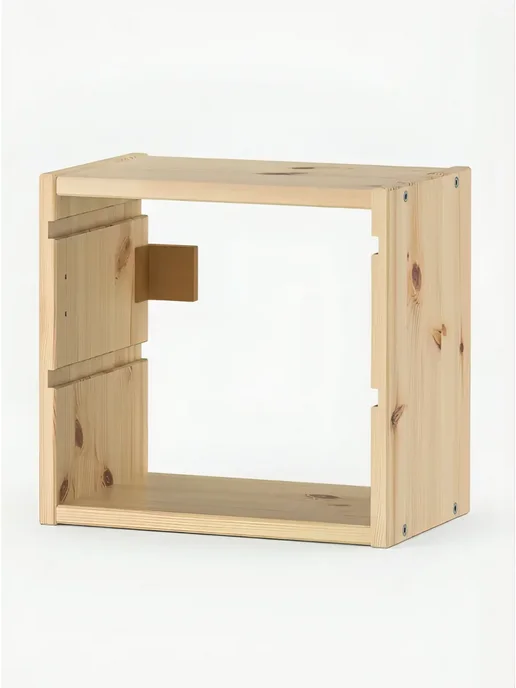 IKEA Стеллаж для игрушек ТРУФАСТ полка настенная, сосна, желтый, в упаковке 2,4 кг