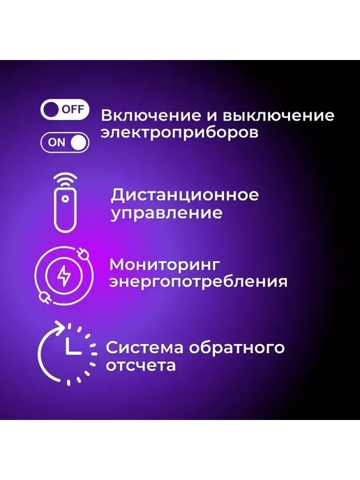 Умная розетка WI-FI 16А для умного дома, вариант, фото 3