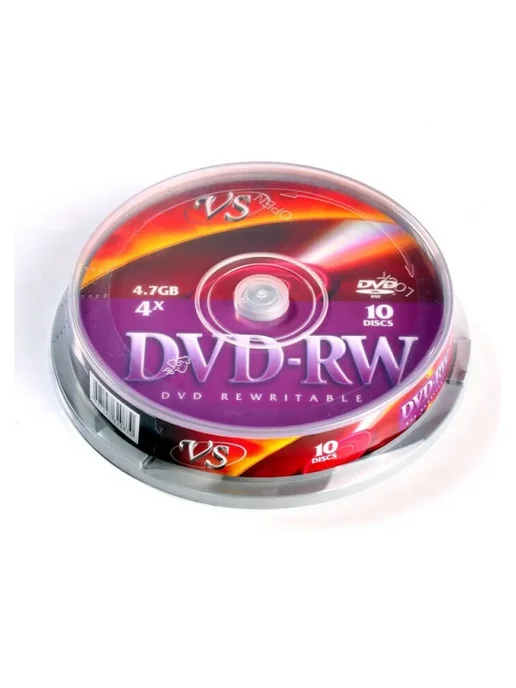 VS Диск DVD-RW 4,7 GB 4x CB 10, 4,7 ГБ, фото 2