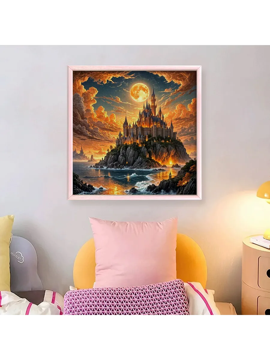 Castle Castle для дома набор вышивки крестом 14К 40x40см