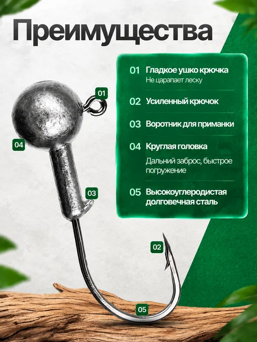 Youmu Джиг головки для рыбалки набор, вариант, фото 2