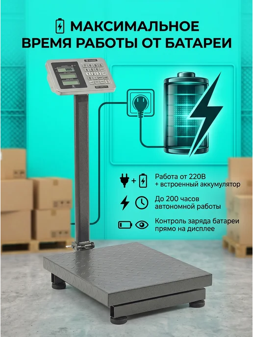 ГРАММ Платформенные напольные весы 300кг, 300 кг, фото 7