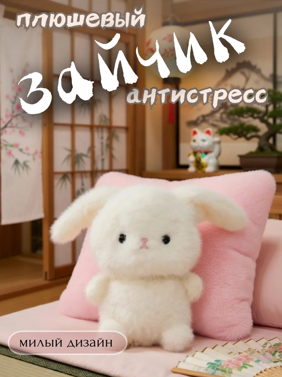 Мягкая игрушка Зайчик плюшевый антистресс