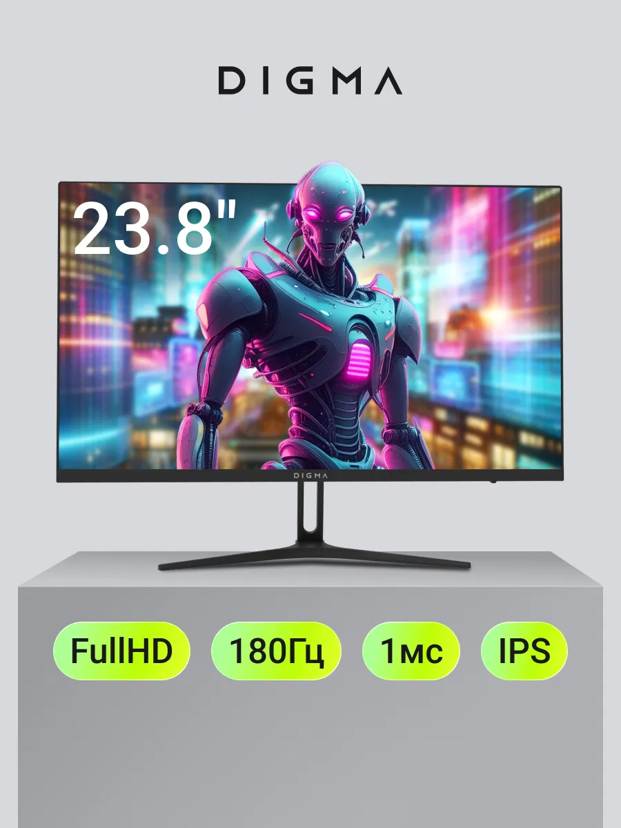 Монитор 23.8" Overdrive 24P411F IPS FHD 1ms HDMI DP 180Hz