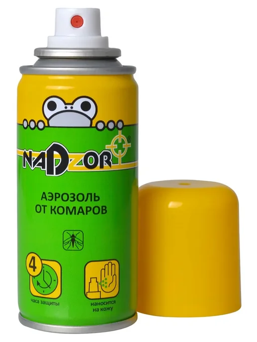Nadzor Аэрозоль от комаров 100 мл репеллент до 4 часов, 100 мл, фото 5