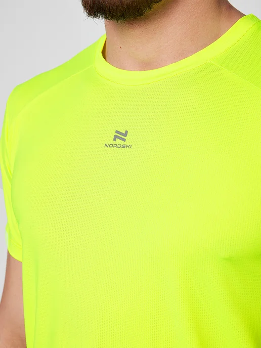NORDSKI Футболка спортивная Light Neon Lemon, зеленый, фото 3