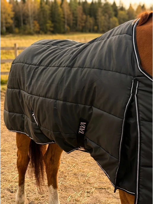 TAYA equestrianism Попона для лошадей денниковая, черный, фото 3