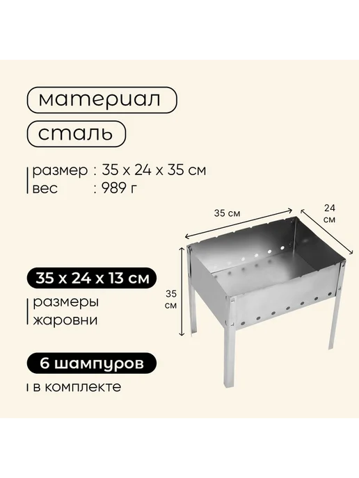 Мангал maclay "Искорка", вариант, фото 3