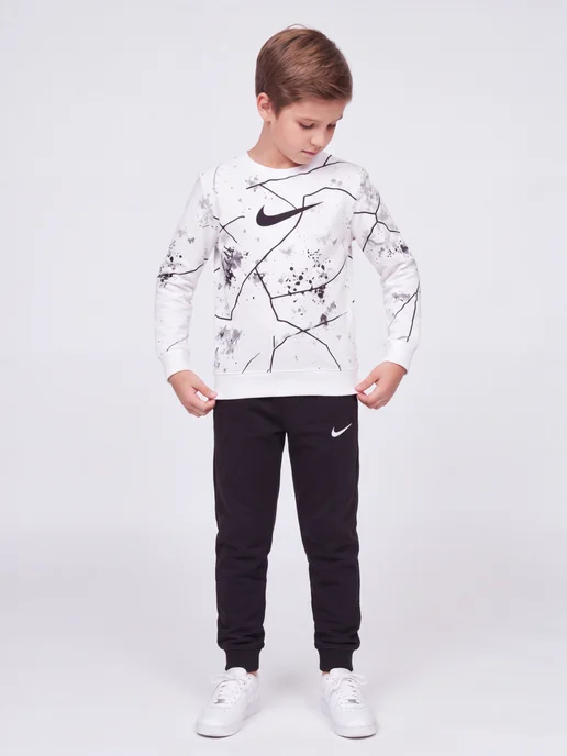 Starkids Спортивный костюм для мальчика подростка худи и штаны, черный, фото 7