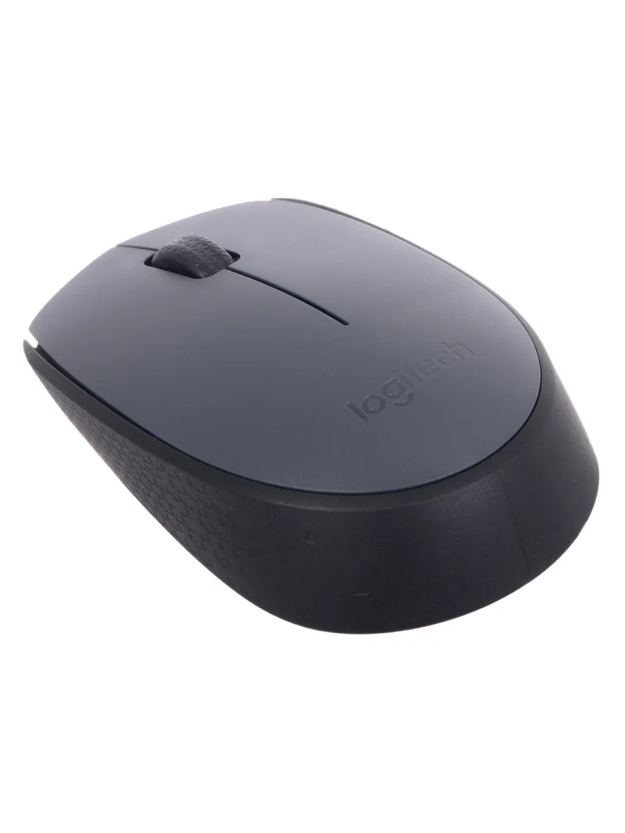 LOGITECH Мышь беспроводная M170 Gray, оптическая, USB-ресивер
