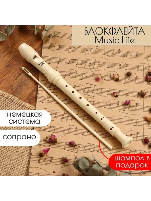 Сопрано блокфлейта с немецкой системой и 8 отверстиями, вариант, фото 2