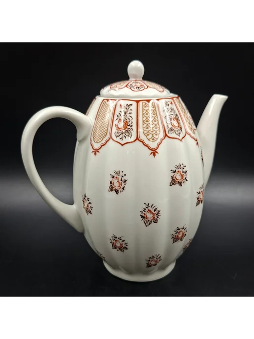 Однажды Кофейник ЛФЗ Фриз 1992-2001 фарфор, вариант, фото 2
