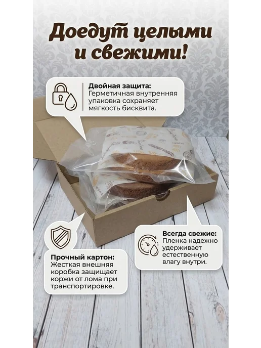 Бисквитные медовые коржи для торта. Светлые 20 см, светлый, фото 4