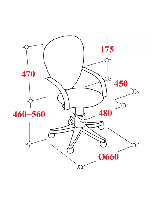Кресло UP_EChair СН-800 Энжел черный Ср TW-01 Е11-к (черный), черный, фото 7