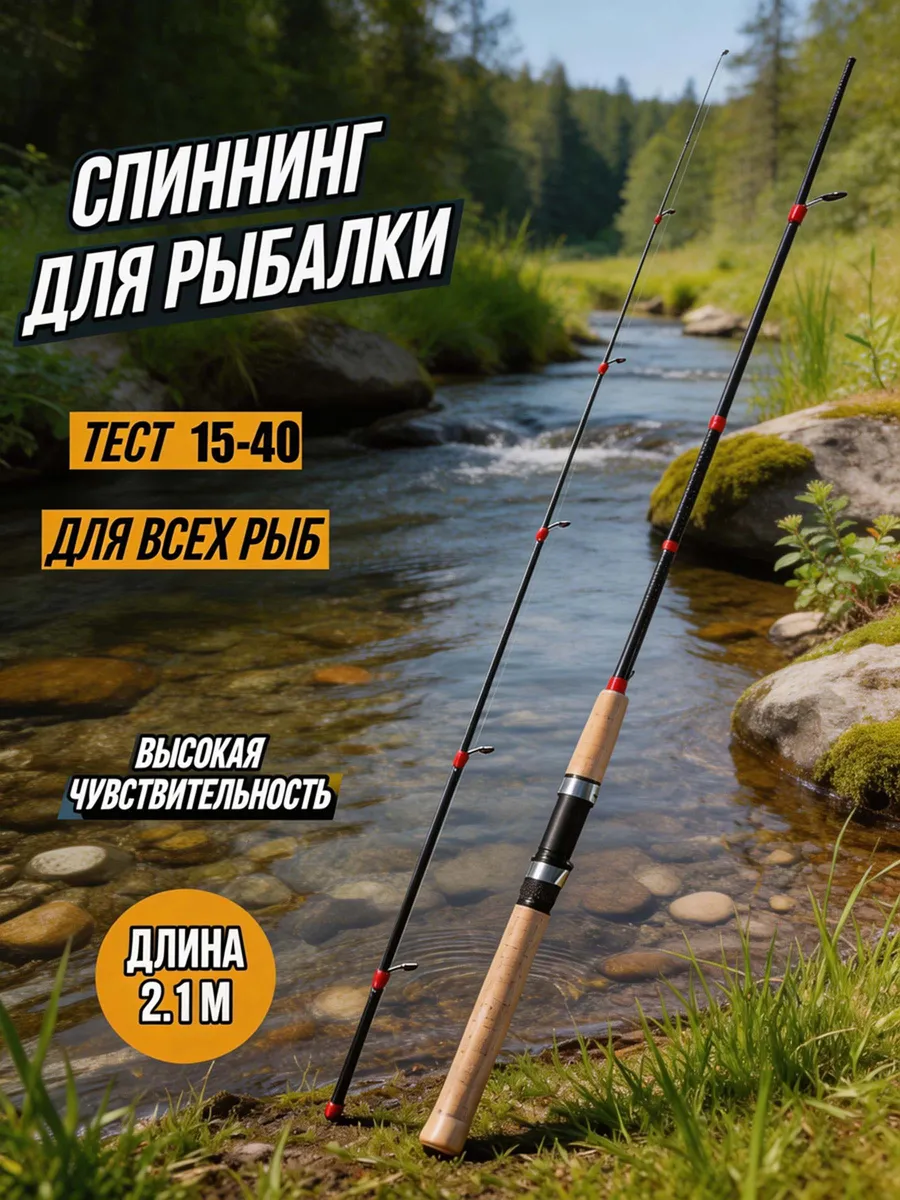 Спиннинг для рыбалки штекерный 2.1M