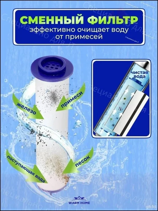 Фильтр для душа, 15-ступенчатая очистка, 8.5 см, вариант, фото 4