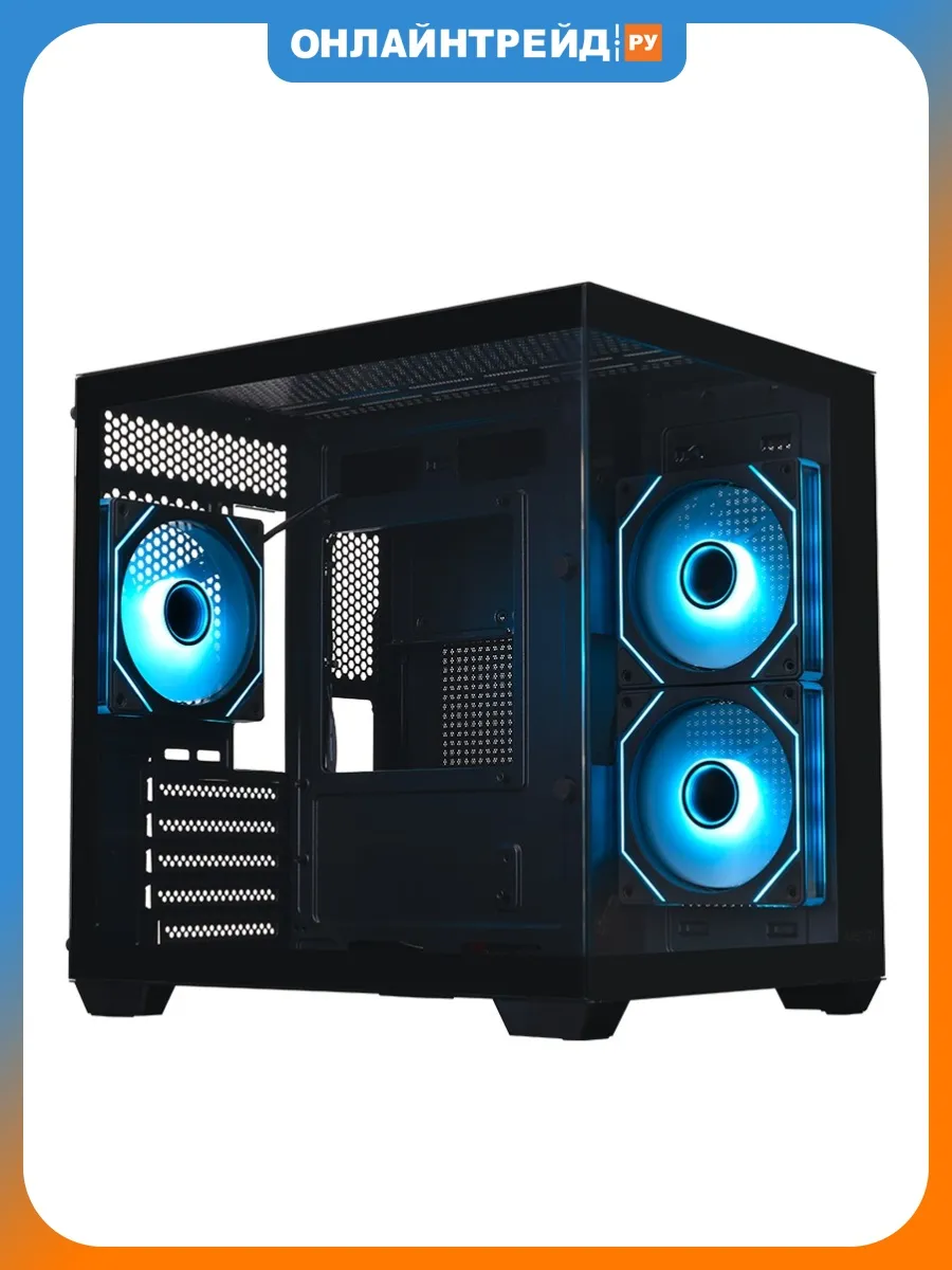 Компьютерный корпус QW400M 3ARGB-C6-AC, черный