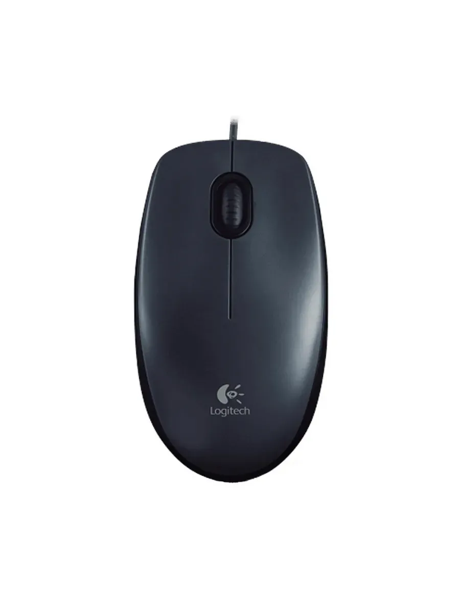 LOGITECH Мышь M100 Grey темно-серая, оптическая, 1,8 м