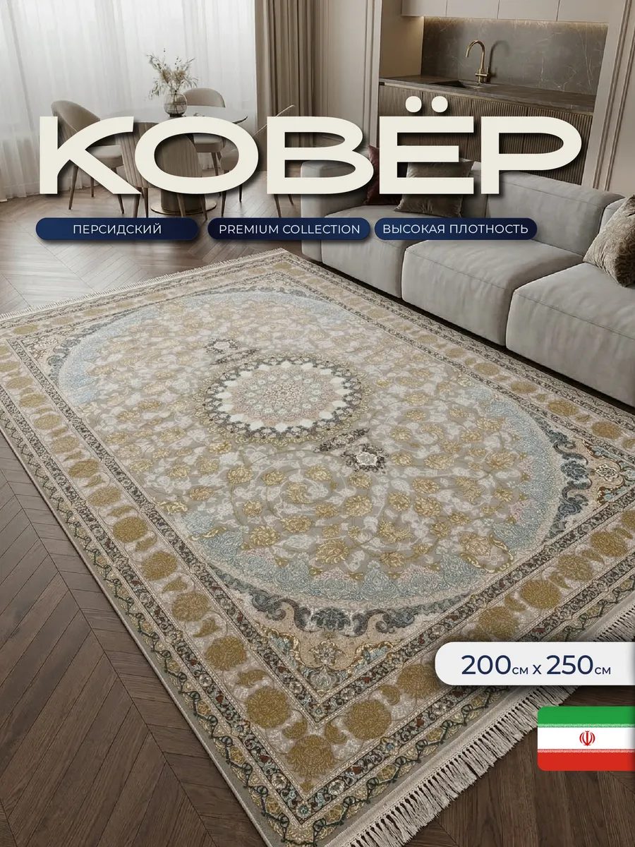 200х250 Иранский ковер в гостиную