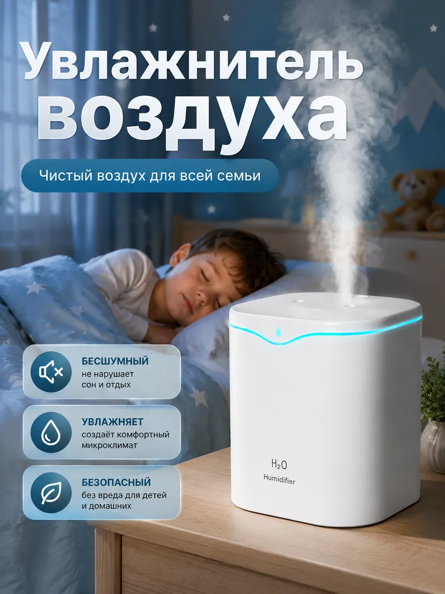 Увлажнитель воздуха Подходит для дома и офиса