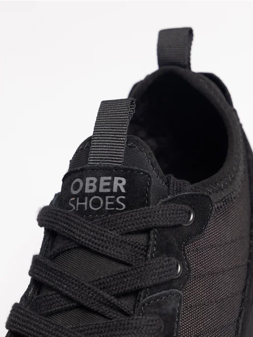 OberShoes Кроссовки мужские осенние утепленные черные, черный, фото 7