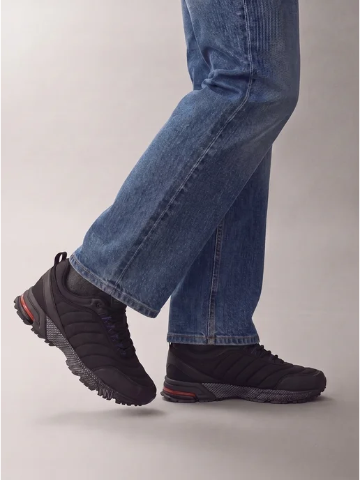 OberShoes Кроссовки мужские осенние утепленные черные, черный, фото 2
