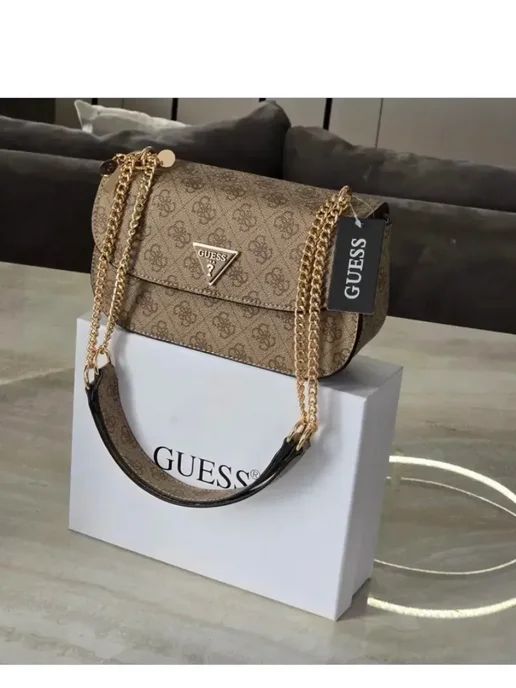 GUESS Сумка на плечо, серый, фото 2
