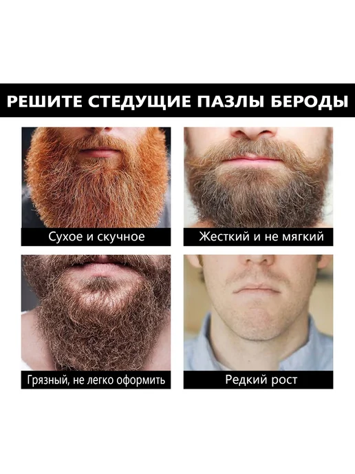 Набор для ухода за бородой первый шаг для красивых мужчин, вариант, фото 7